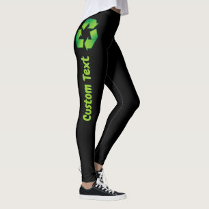 Recycling symbol leggings