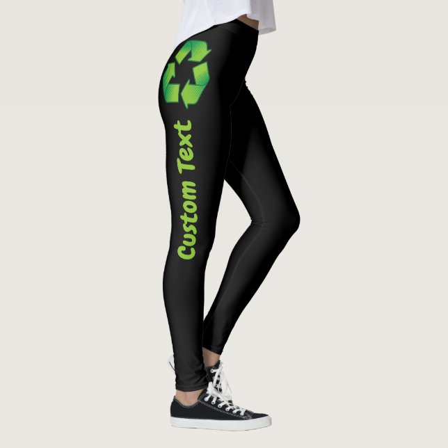 Recycling symbol leggings (Right)