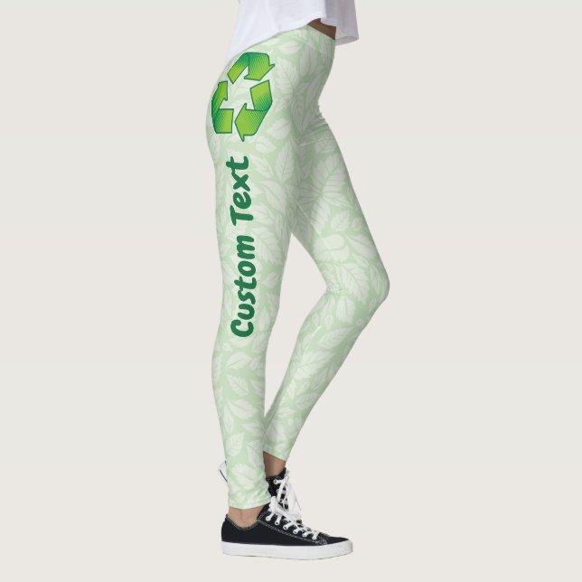 Recycling symbol leggings (Right)