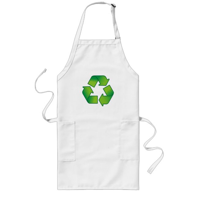 Recycling Symbol Long Apron (Front)