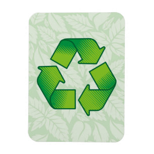 Recycling symbol magnet