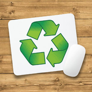 Recycling symbol mouse pad