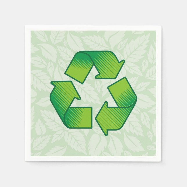 Recycling Symbol Napkin (Front)