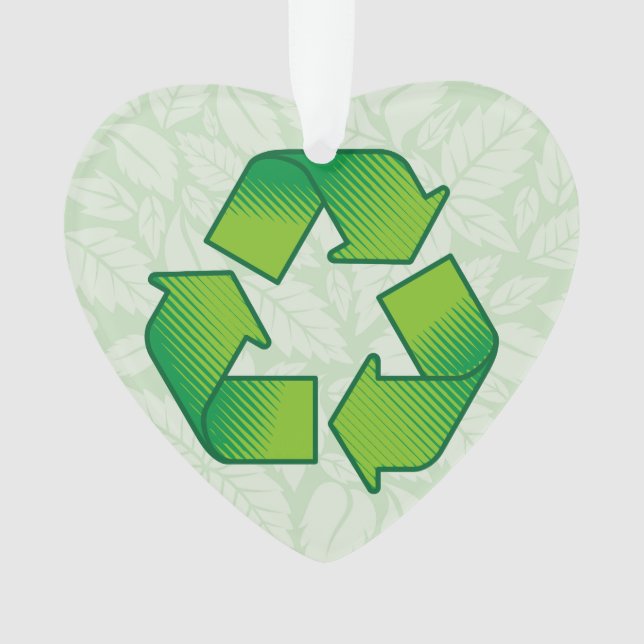 Recycling symbol ornament (Front)