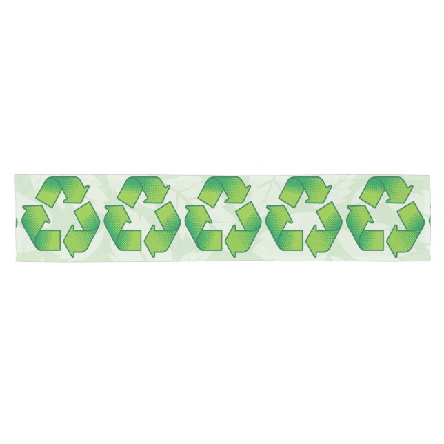 Recycling symbol short table runner (Horizontal)