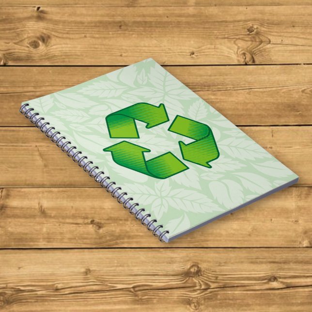 Recycling symbol spiral notebook (Creator Uploaded)