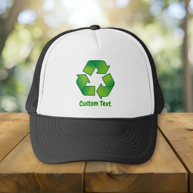 Recycling symbol trucker hat (Creator Uploaded)
