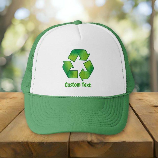 Recycling symbol trucker hat (Creator Uploaded)