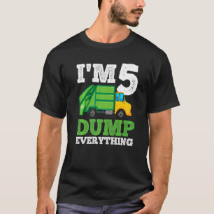 Recycling Truck 5 Years Old Garbage Truck 5th Birt T-Shirt