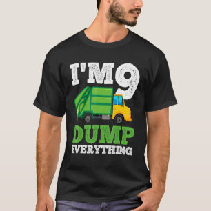 Recycling Truck 9 Years Old Garbage Truck 9th Birt T-Shirt
