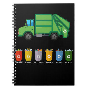 Recycling Truck Kids Garbage Truck Notebook