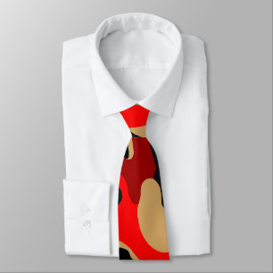Red Сamouflage Tie