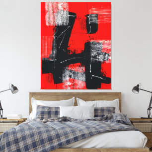 Red #101 canvas print