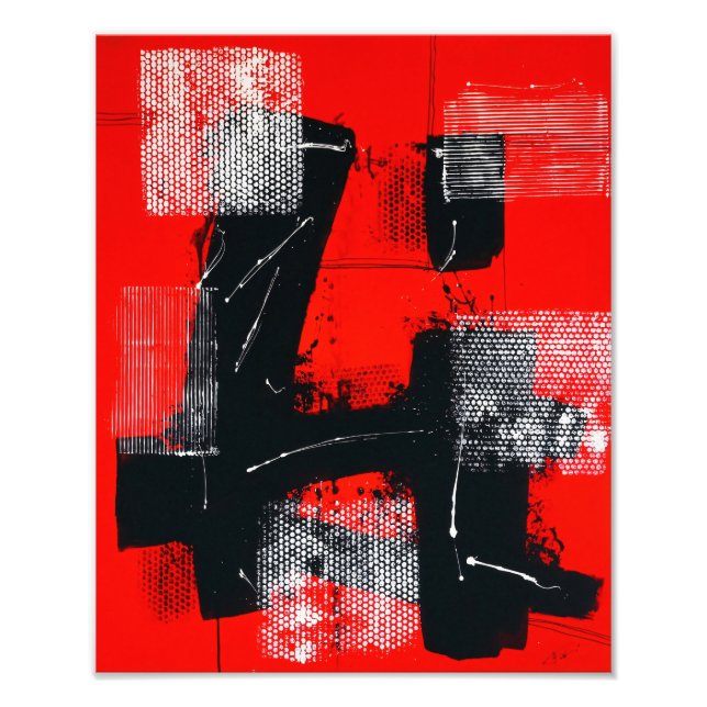 Red #101 photo print (Front)