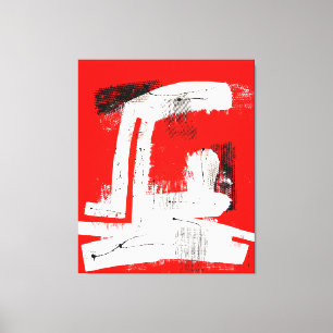 Red #102 canvas print
