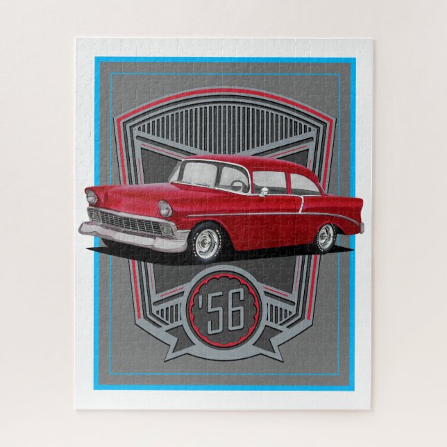 Red 1956 Classic Jigsaw Puzzle (Vertical)