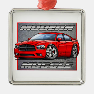 Red 2013 Charger Metal Tree Decoration