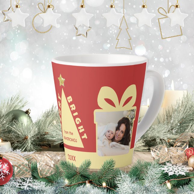 Red 2 Photo Minimalist Keepsake Latte Mug (Red 2 Photo Minimalist Keepsake Latte Mug ©Susanne Sachers - Sunny Mind 🌞)