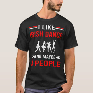 Red 3 People Irish Dance Dancing Dancer T-Shirt