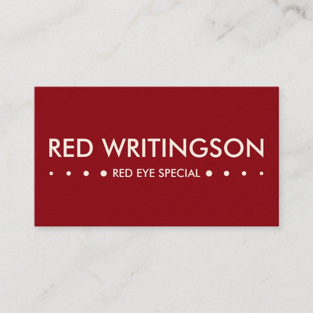 RED 4dots Business Card (Front)