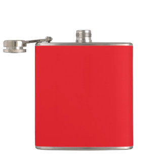 Red 8oz Vinyl Wrapped Flask