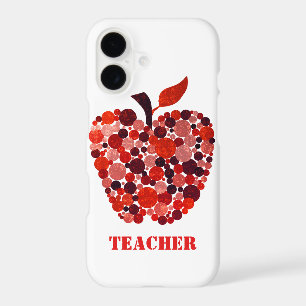 Red Abstract Apple Teachers iPhone 7 Case