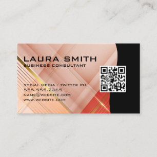 Red Abstract Background Shapes Business Card