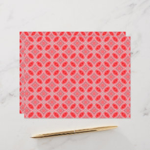 Red Abstract Flower Forms