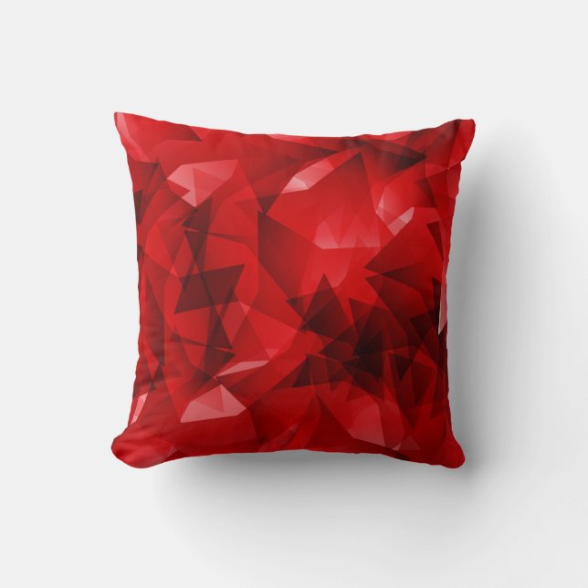 Red Abstract Geometric Background-51083 Cushion (Front)