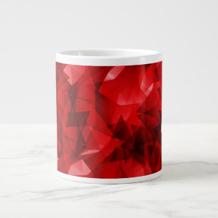 Red Abstract Geometric Background-51083 Large Coffee Mug