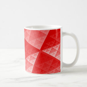 Red abstract pattern coffee mug