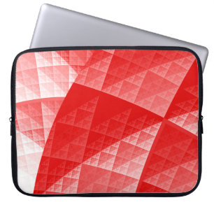 Red abstract pattern laptop sleeve