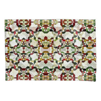 red abstract pattern pillowcase