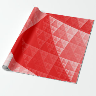 Red abstract pattern wrapping paper