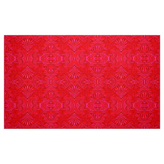 Red  Abstract Patterns Fabric (Fat Quarter)