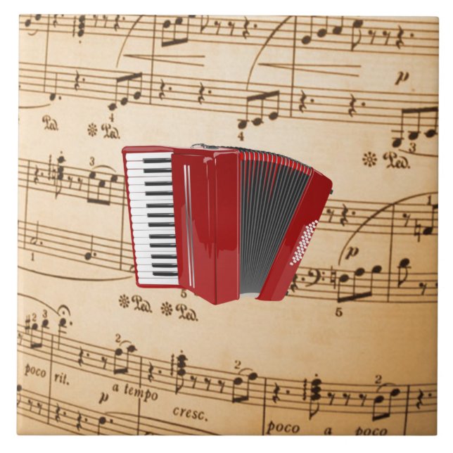 Red Accordion Tile (Front)