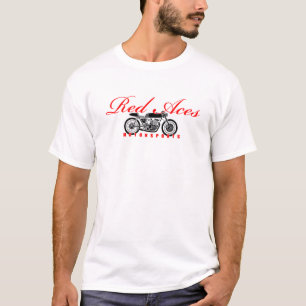 Red Aces Motorsports Cafe Racer Shirt Quality T-sh