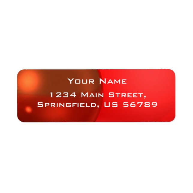 red  address label (Front)