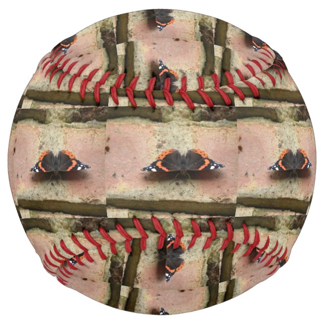 Red Admiral Butterfly Softball (Front)
