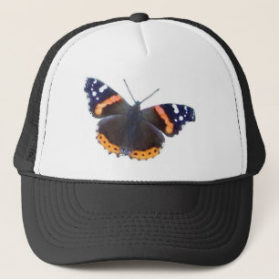 Red Admiral Butterfly Trucker Hat
