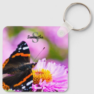 Red Admiral Butterly Keyring