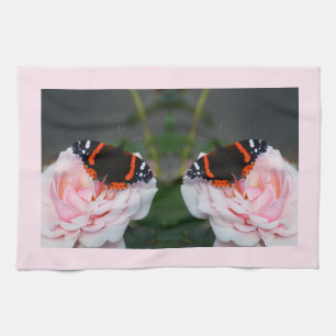 Red admirals  tea towel