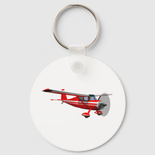 Red Aeroplane Key Ring