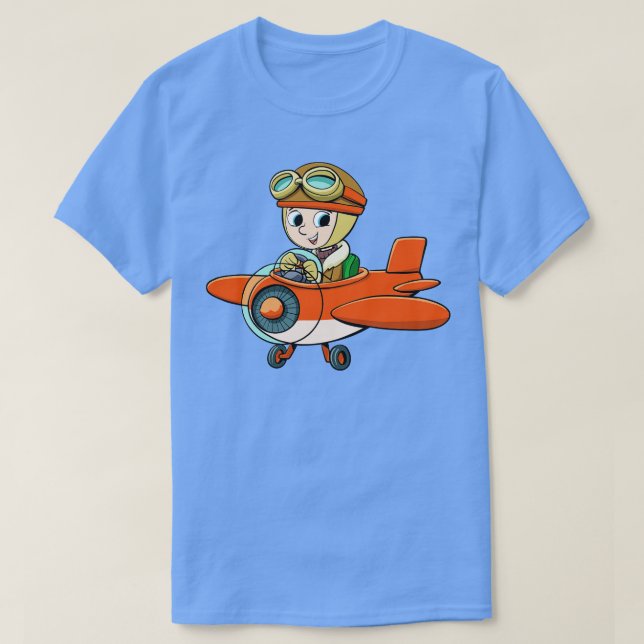 red aeroplane T-Shirt (Design Front)