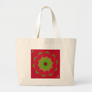 red African ethnic tribal pattern Large Tote Bag