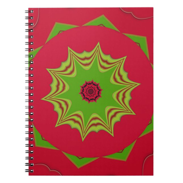 red African ethnic tribal pattern Notebook (Front)