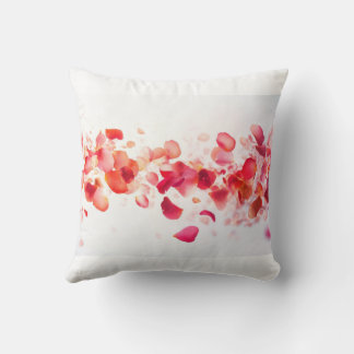 red ai flowers cushion