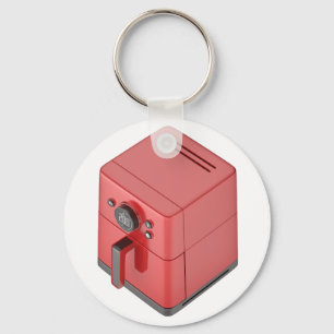 Red air fryer key ring