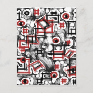 Red All Over Postcard