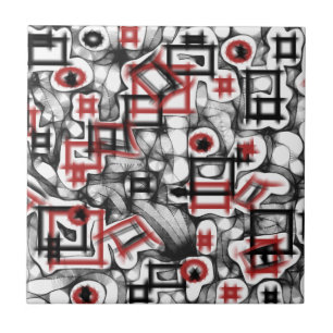 Red All Over Tile